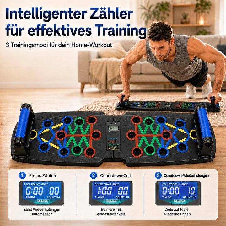 Liegestützgriffe Liegestütze Brett Push Up Board, Brusttrainer Männer Fitnessgeräte für Zuhause Cali