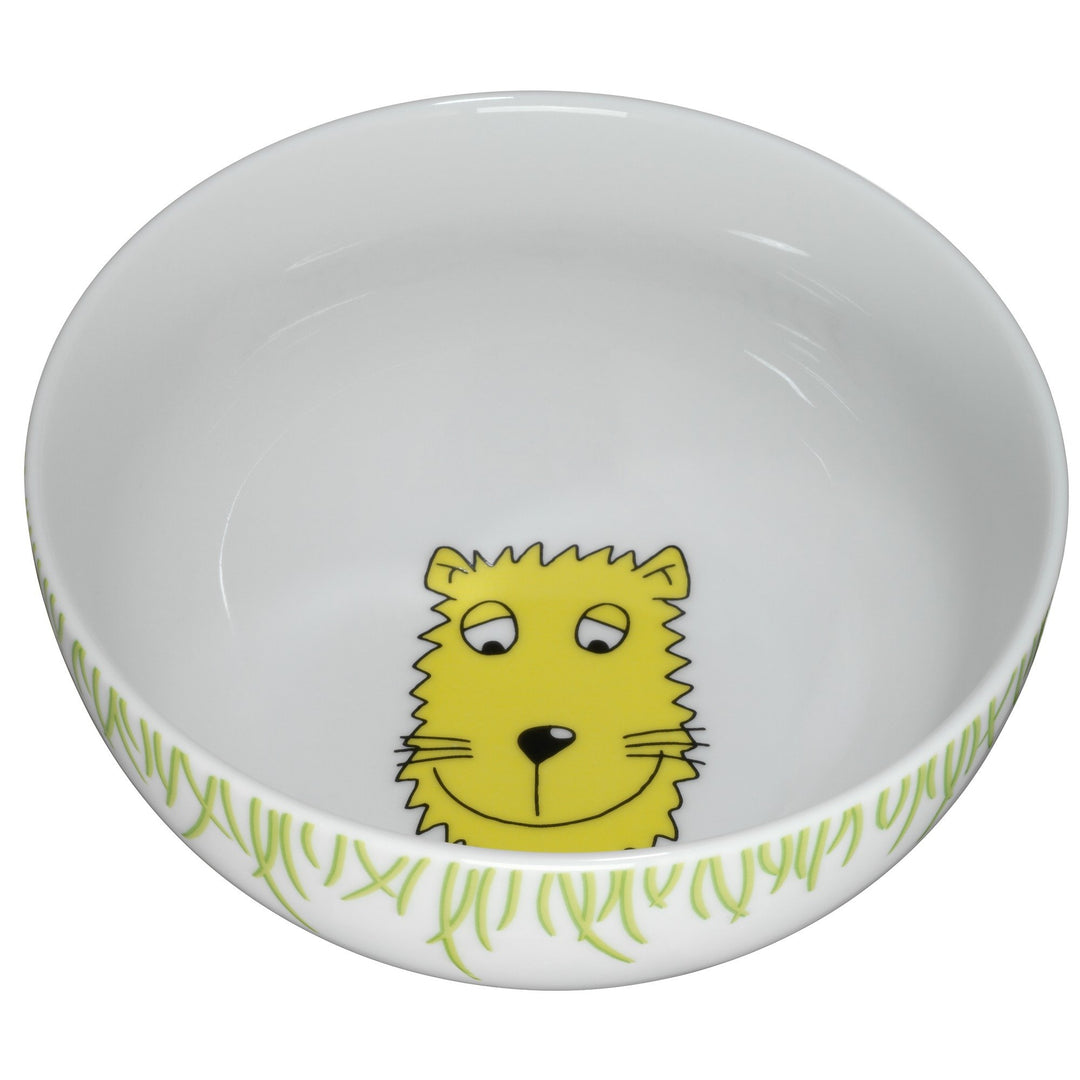 WMF Safari Kindergeschirr Kinder-Müslischale 13,8 cm, Porzellan, spülmaschinengeeignet, farb- und le