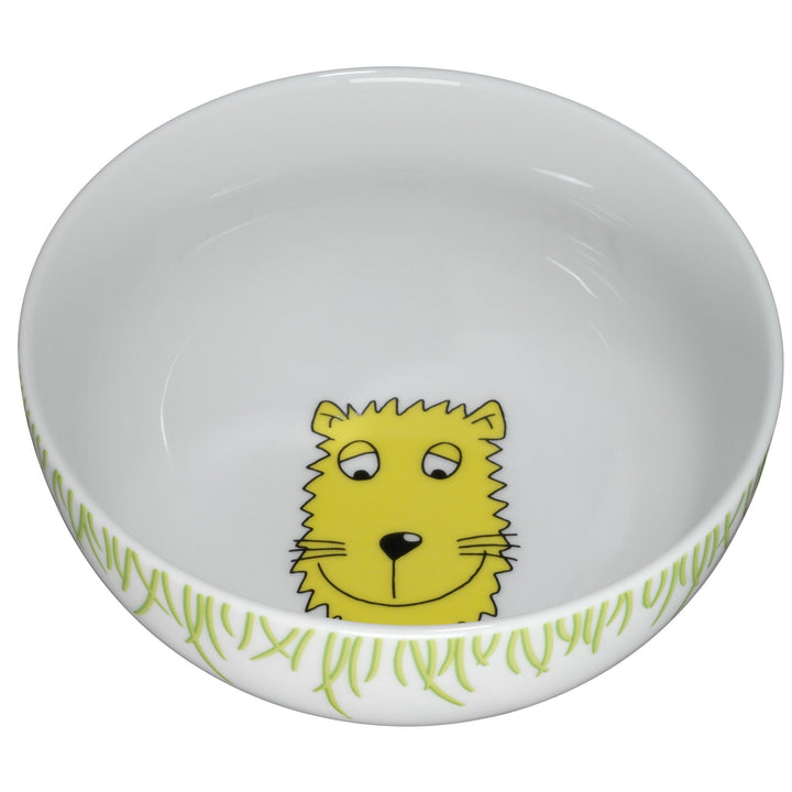 WMF Safari Kindergeschirr Kinder-Müslischale 13,8 cm, Porzellan, spülmaschinengeeignet, farb- und le