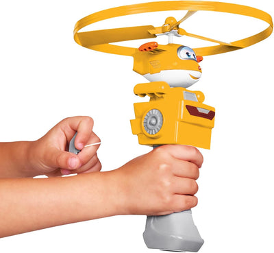 Super Wings Fliegendes Spielzeug Golden Boy für Kinder, Draussen Spass Flying Disc Launcher Spielzeu