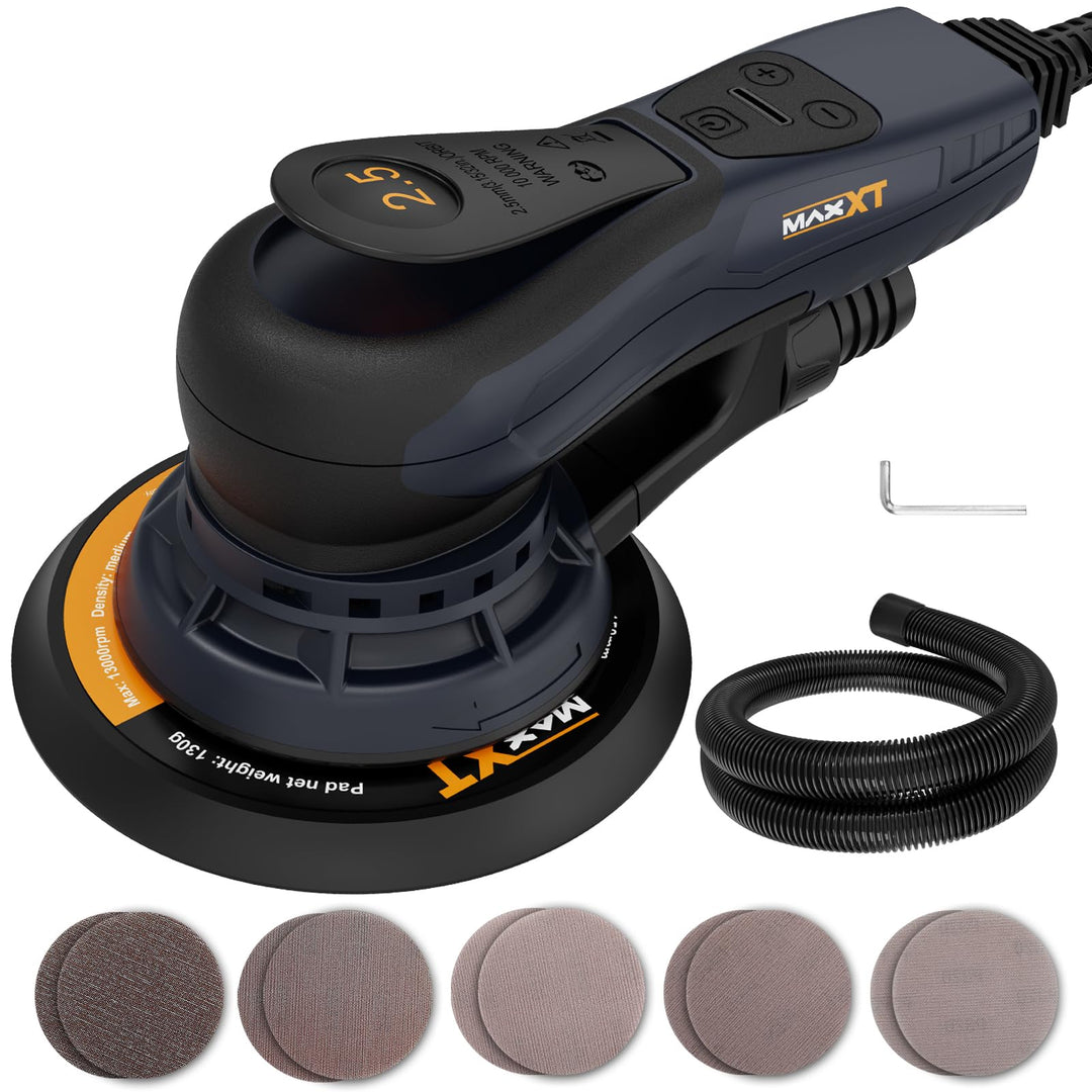 MAXXT Exzenterschleifer 150mm, 6-Zoll-Schleifmaschine, Bürstenlos, 230 Volt, 2,5 mm Exenterschleifma