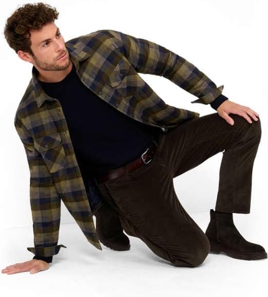 BRAX Herren Style Fabio Dx Cord Evolution Hose 34W / 32L Pine, 34W / 32L Pine