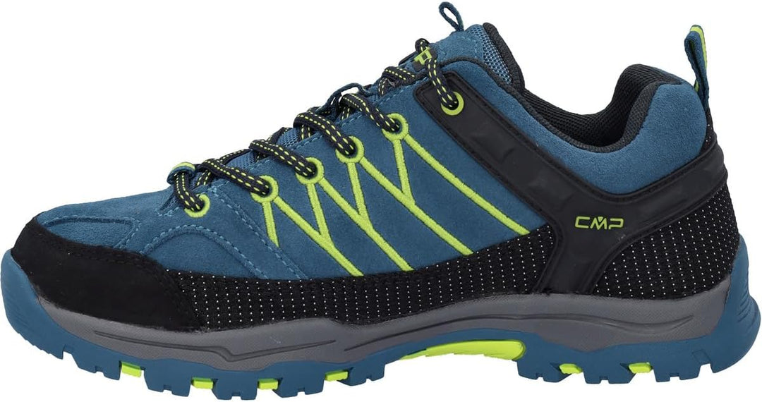 CMP Jungen Kids Rigel Low Shoes Wp Trekking-Schuhe 28 EU Blau Säuregrün Deep Lake Acido, 28 EU Blau