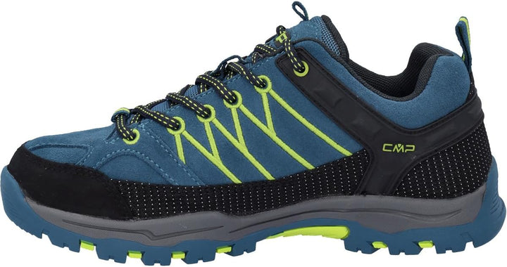 CMP Jungen Kids Rigel Low Shoes Wp Trekking-Schuhe 28 EU Blau Säuregrün Deep Lake Acido, 28 EU Blau