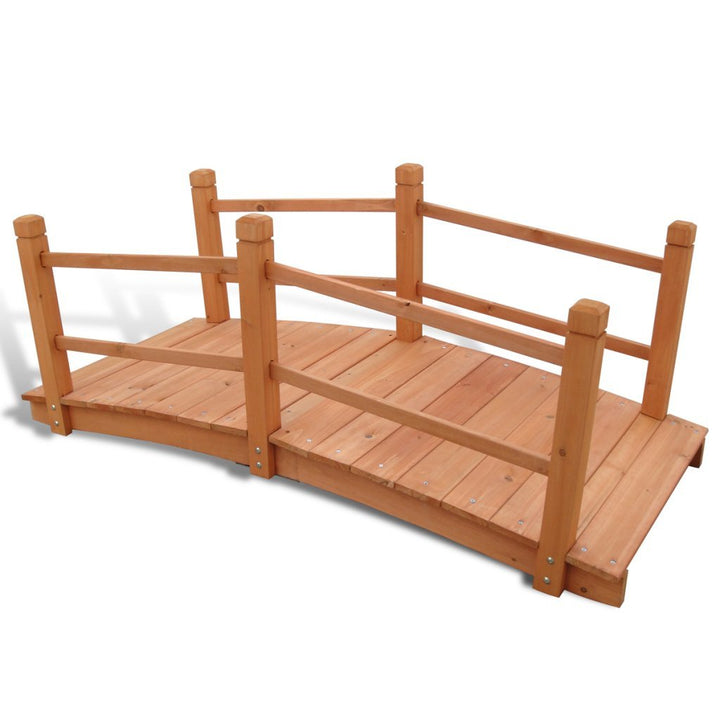 Anself*e Gartenbrücke Teichbrücke Gartenteichbrücke aus Holz 140 x 60 x 56 cm