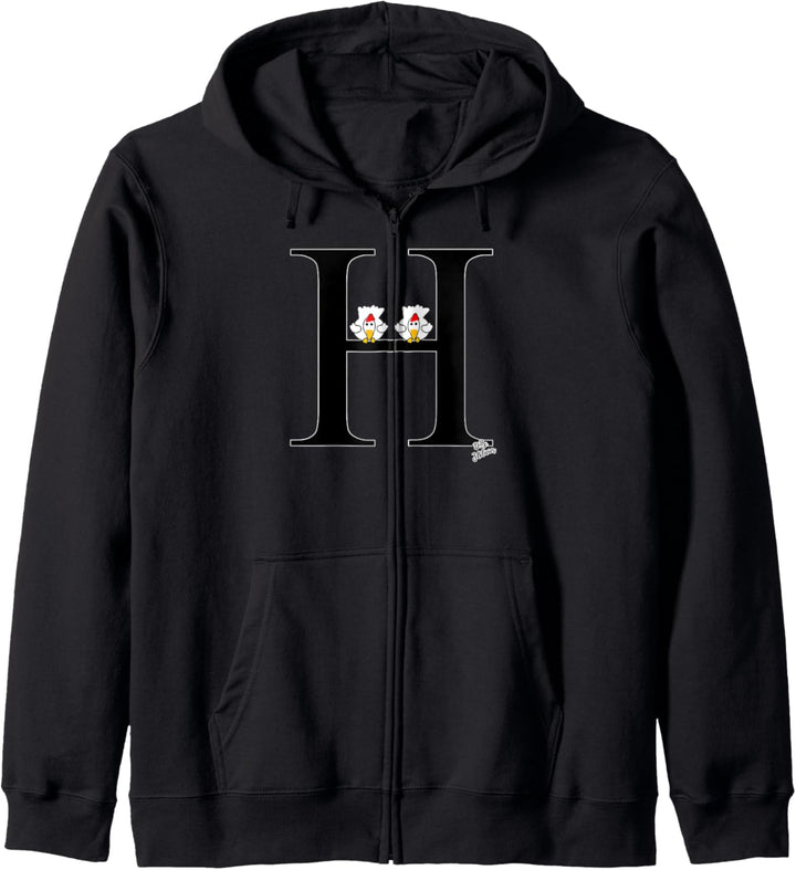 Huhn Outfit Zoo - Buchstabe H - Kinder Alphabet Kapuzenjacke