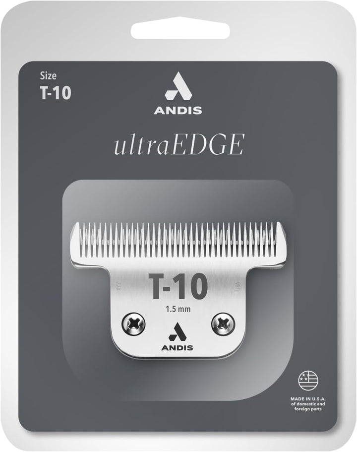 Andis Carbon-Infused Steel UltraEdge Dog Clipper Blade, Size-T-10, 1/6-Inch Cut Length (22305) T-10/
