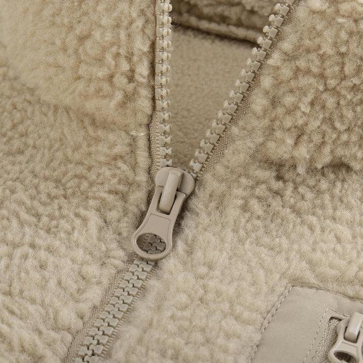 ANIMQUE Kleinkind Kinder Polarfleece Weste Verdicken Kinder Stehkragen Reissverschluss Ärmellose Jac