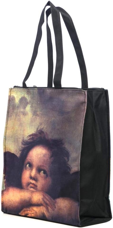 LUCKYWEATHER Shopper Einkaufstasche Twin Double Bag Damen Motiv Raffael ENGEL I Shopping Bag wassera