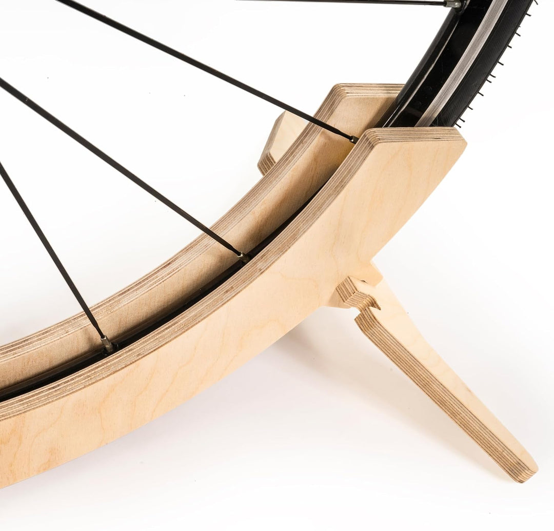Tori Fahrradträger, verstellbar, freistehend, aus Holz, für Räder mit einer Dicke von 2,7 cm bis 9,6