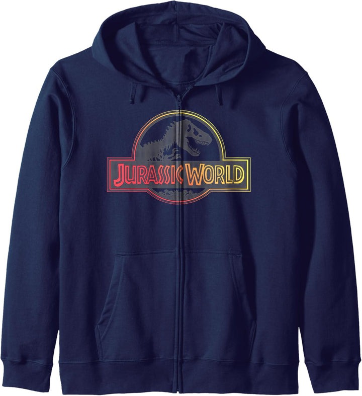 Jurassic World Red & Yellow Gradient Logo Kapuzenjacke