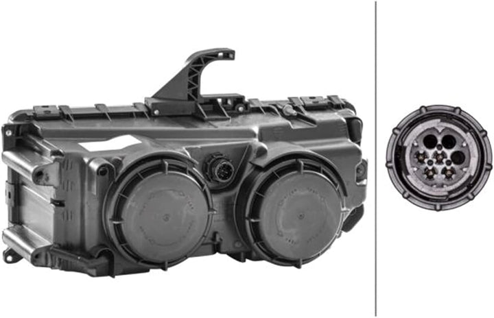 HELLA 1DB 247 011-041 Halogen-Hauptscheinwerfer - rechts - für u.a. Mercedes-Benz Axor II Rechts (Be