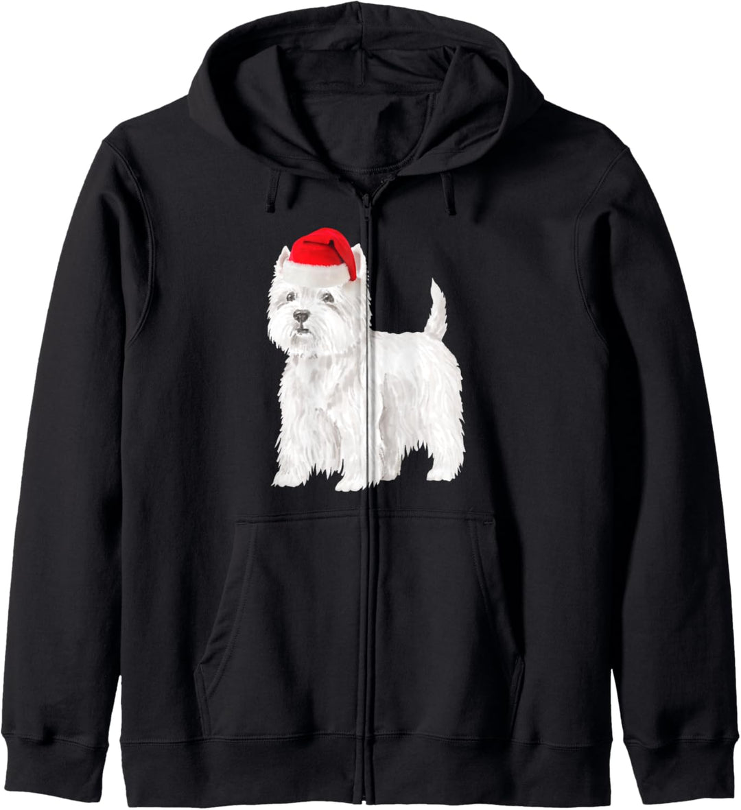 West Highland White Terrier Weihnachten Westie Holiday Kapuzenjacke