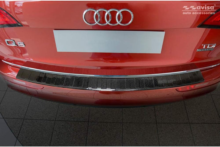 Avisa Echtes 3D Karbon Heckstossstangenschutz kompatibel mit Audi Q5 2008-2016
