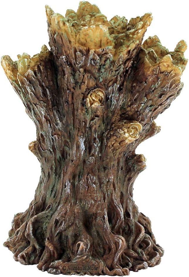 Nemesis Now Tree Spirit Backflow Tower Räuchergefäss, 19 cm, Braun, Kunstharz, Einheitsgrösse