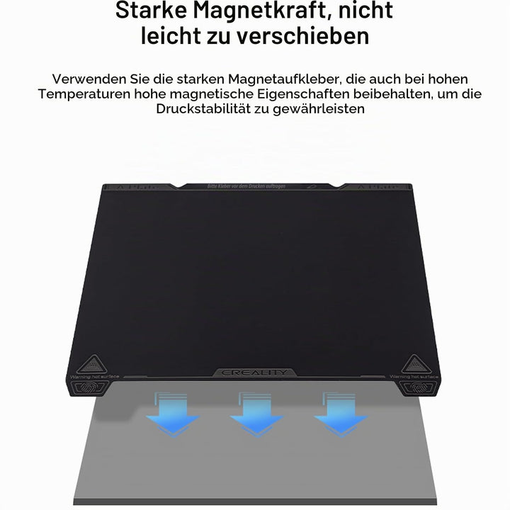 Creality K1 Smooth PEI Bauplatten Kit, Flexible Federstahl Plattform mit Glatter PEI Oberfläche und