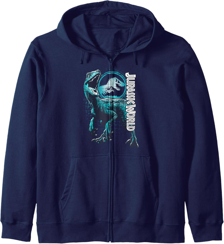 Jurassic World: Fallen Kingdom Raptor Blue Logo Kapuzenjacke