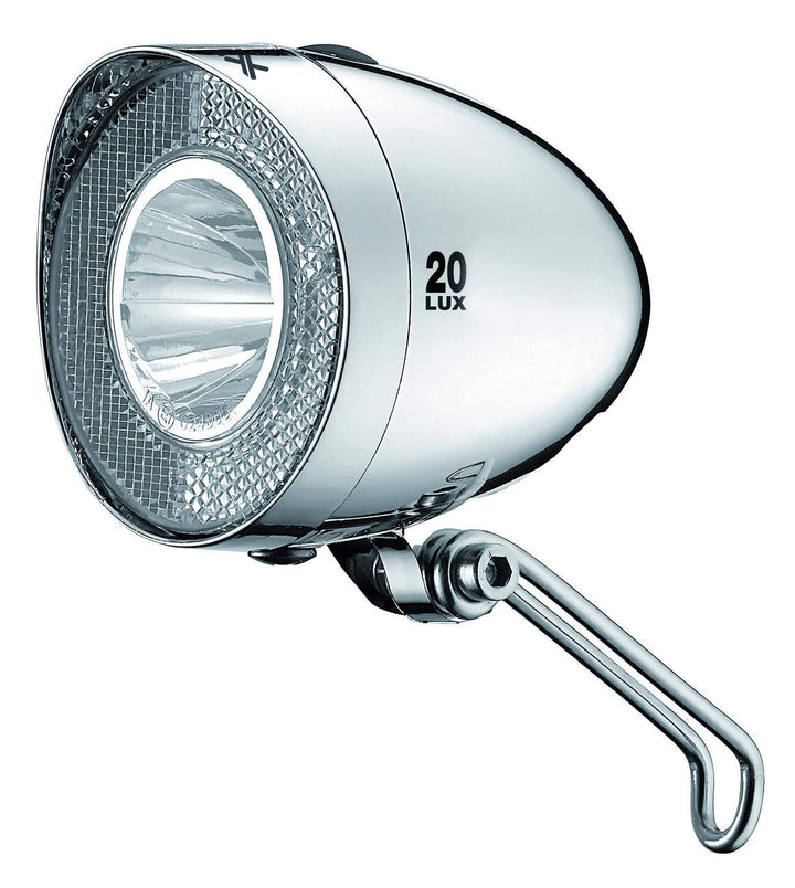 XLC Unisex – Erwachsene CL-F20 Batterie Scheinwerfer LED Retro, Schwarz, One Size