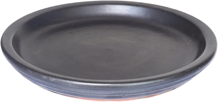 Teller/Untersetzer anthrazit glasiert 18cm