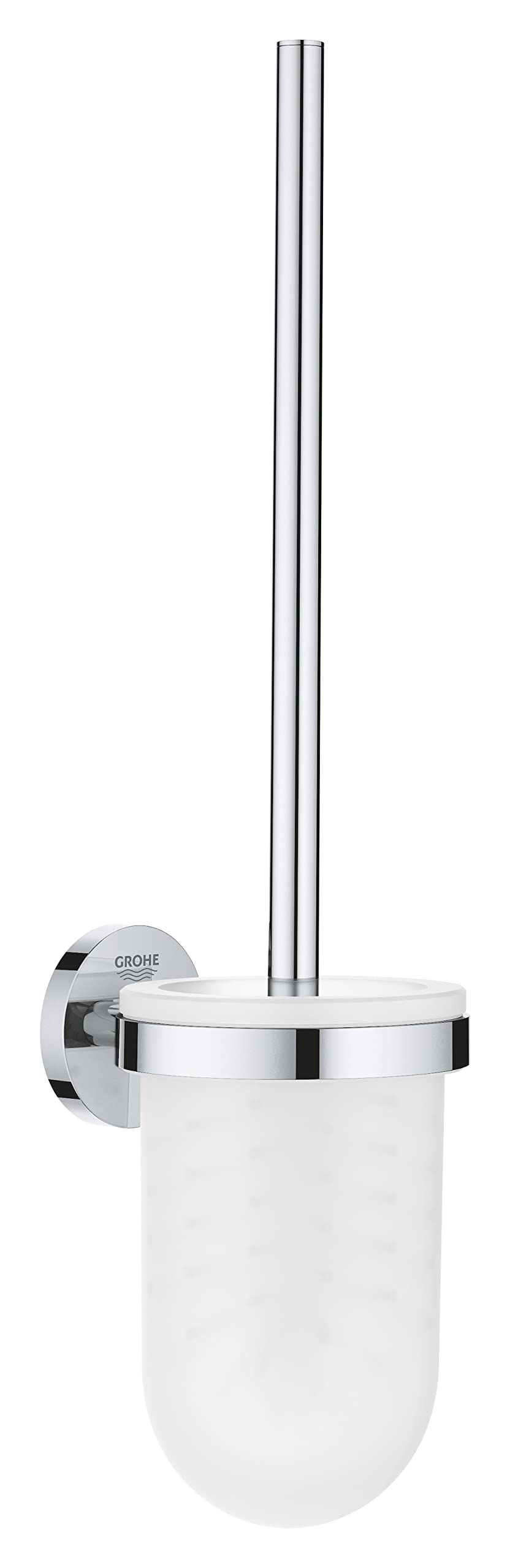 GROHE Start - Toilettenbürstengarnitur (Material: Glas/ Metall, Wandmontage, verdeckte Befestigung),