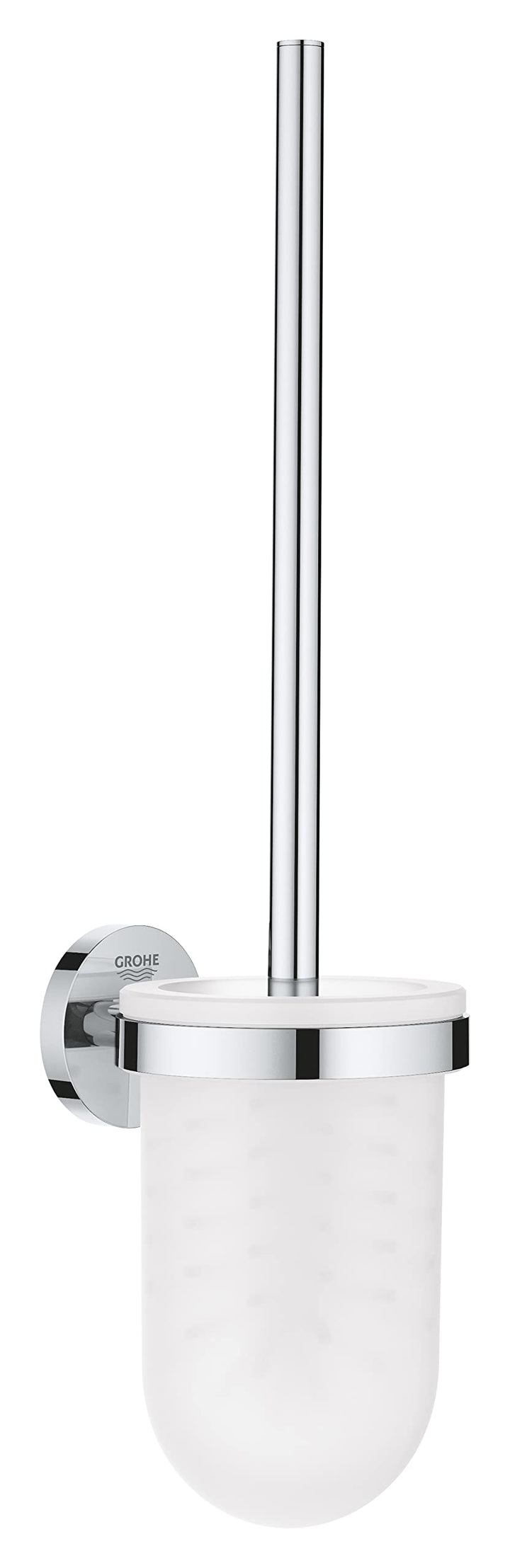 GROHE Start - Toilettenbürstengarnitur (Material: Glas/ Metall, Wandmontage, verdeckte Befestigung),
