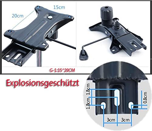 ZREBZYR Metall Sitz Mechanik Bodenplatte Platte Sitzmechanik Wippfunktion HöHenverstellung FüR BüRos