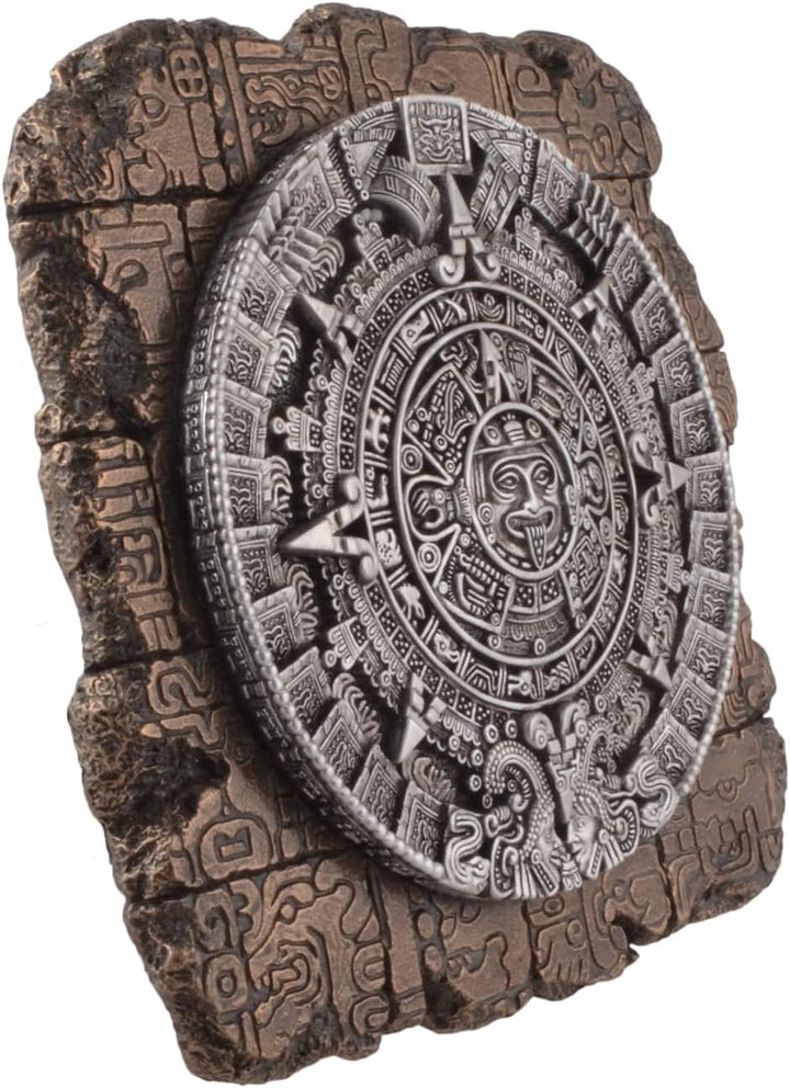 Wandrelief Aztekenkalender - bronziert by Veronese