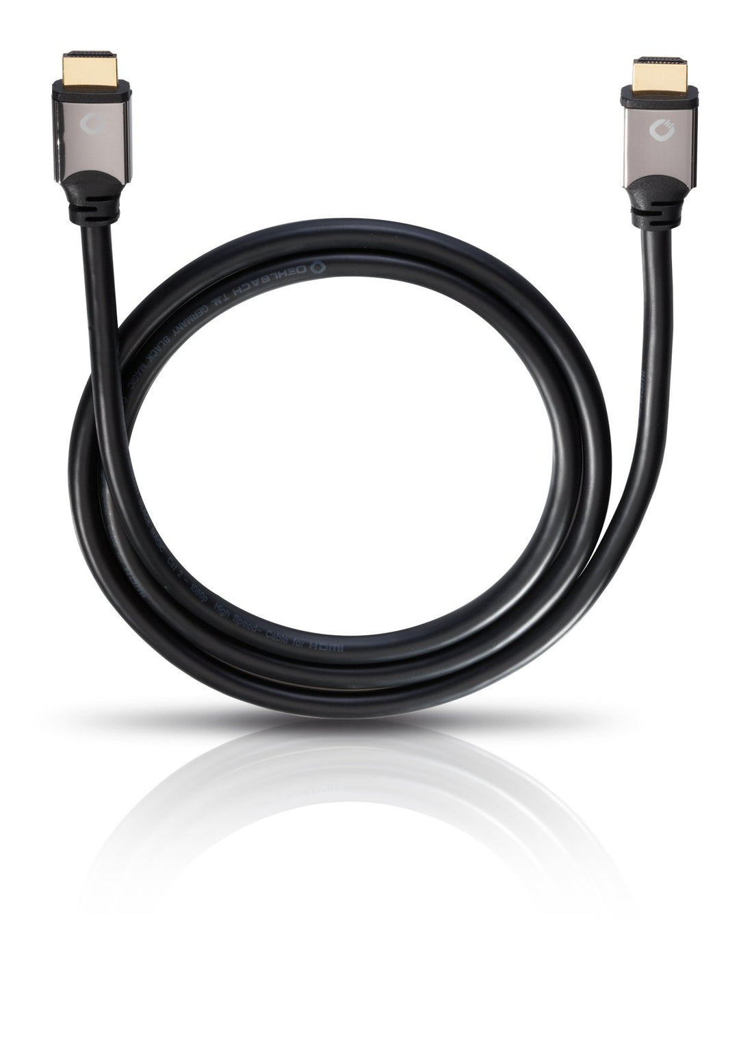Oehlbach Black Magic, High Speed Ethernet HDMI-Kabel, 4k Ultra HD 50/60Hz, 2160p, 21:9 Cinema, HDR,