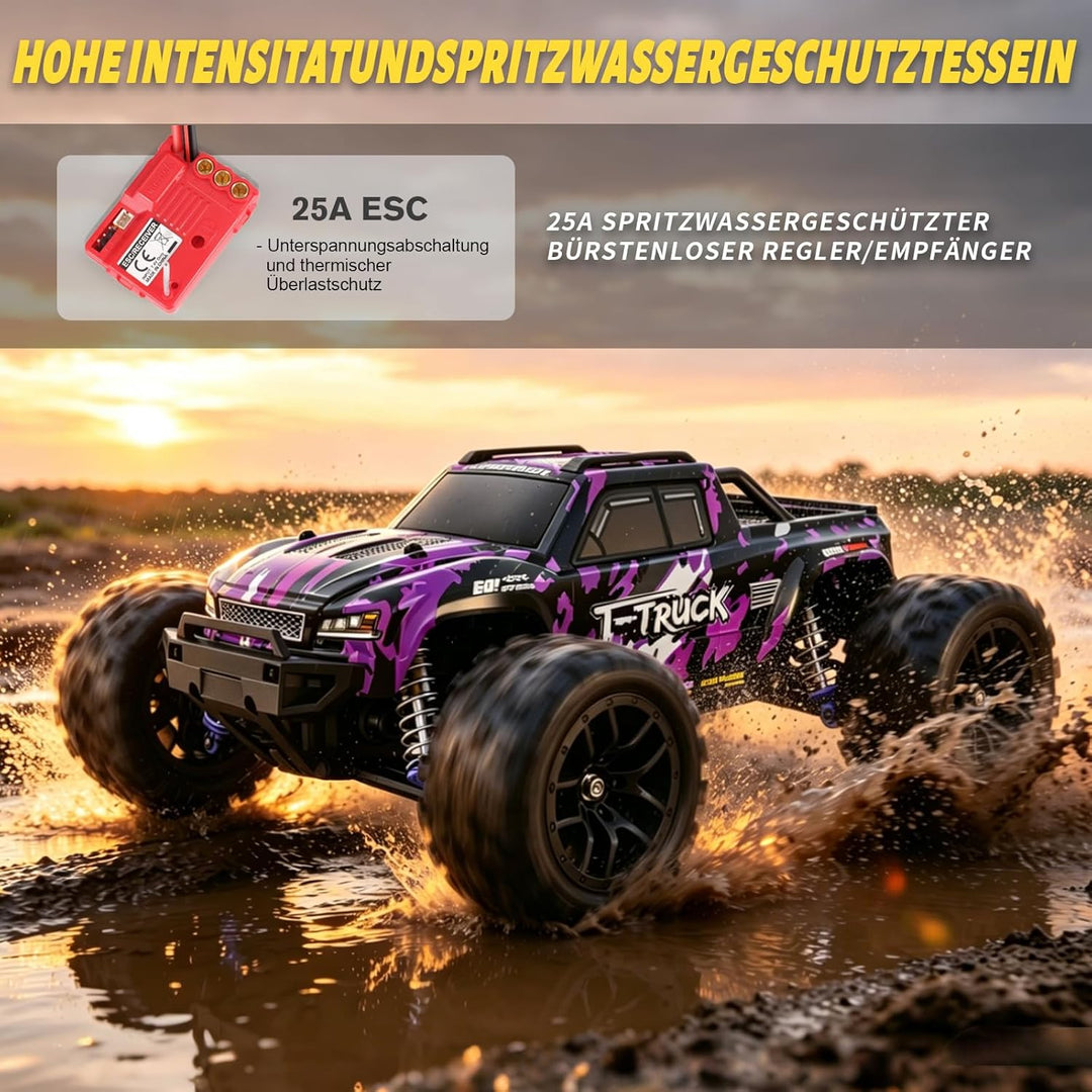 HAIBOXING 1:18 Ferngesteuertes Auto Bürstenlose, 4WD RC Auto 48+km/h Hochgeschwindigkeits RC Monster