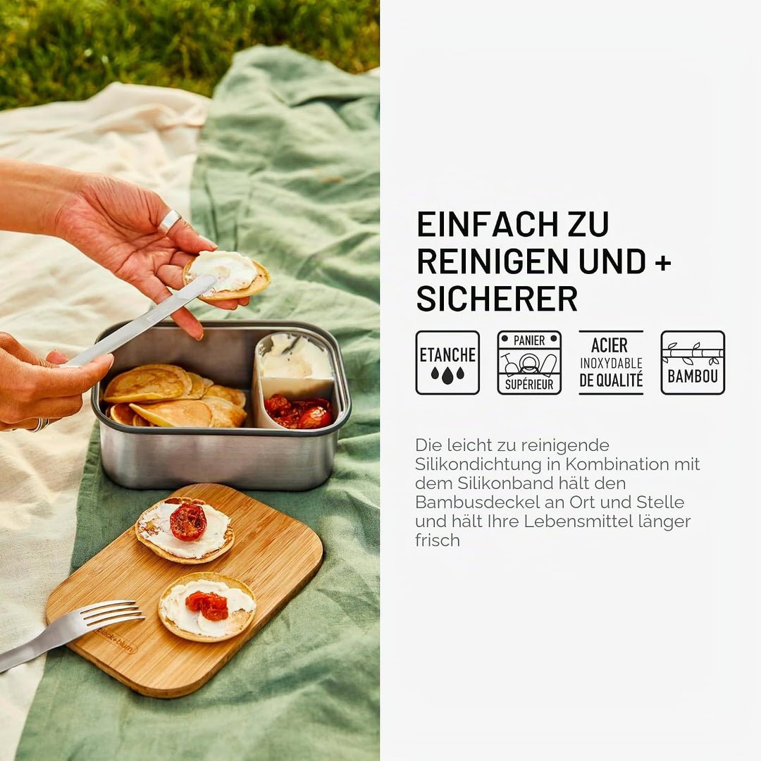 Edelstahl Sandwich 1250 ml Olive, 1250 ml Olive