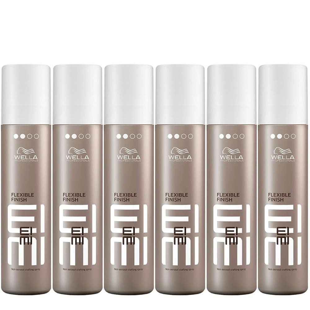 Wella EIMI Flexible Finish Haarspray ohne Treibgas 6 x 250 ml Styling Fixing Hairspray Modellierspra