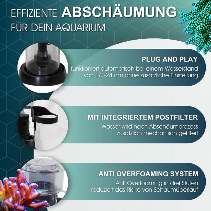 TUNZE DOC Skimmer 9410 Eiweissabschäumer, 1.000L( Model No.9410), Schwarz DOC Skimmer 9410 (1000 L),