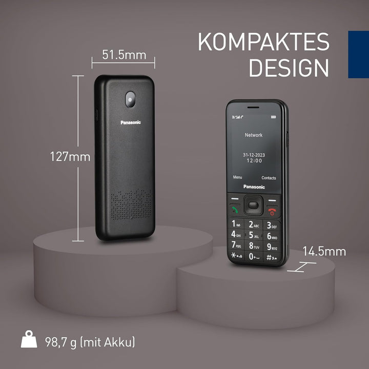 Panasonic KX-TF200 Mobiltelefon, Dualband-GSM 900/1800 MHz, 2,4" TFT-Farb-LCD, 0,3 Megapixel, Blueto