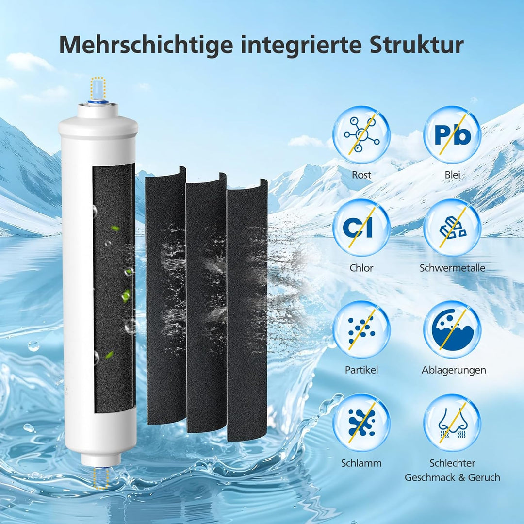 4 VILLAPOOL Wasserfilter Kühlschrank Ersatz für Samsung Kühlschrank Wasserfilter DA29-10105J, DA29-1