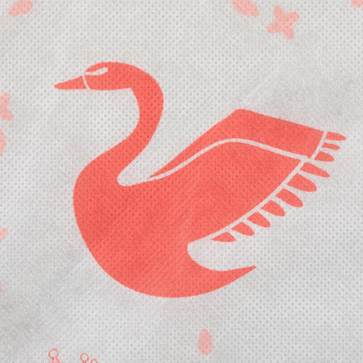 Relaxdays Kinderregal mit 3 Boxen, Spielzeug, Mädchen, Schwan-Design, Regal Kinderzimmer, HBT 89 x 2