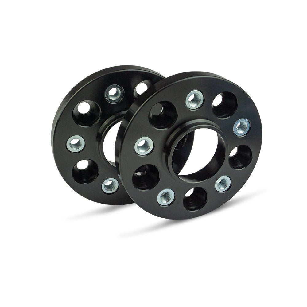 SCC Spurverbreiterung 13012BWS - Buchse schwarz eloxiert - LK: 130/5 NLB: 71,6 GEW: M14x1,5 - 20mm -