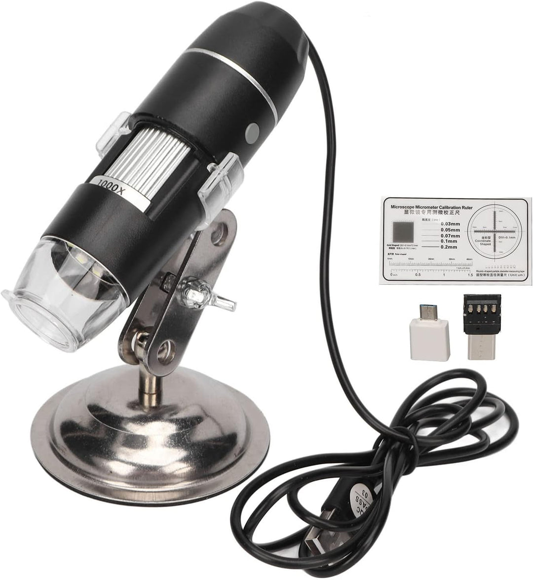 Haut Scalp Detector, 1000X Vergrösserung Multifunktions-Haar-Mikroskop 8 LED-Licht-Chips klare Bilde