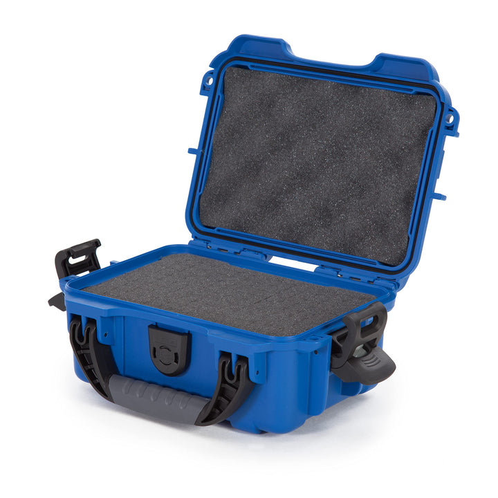 Nanuk 903 Wasserdichter Hartschalenkoffer Mit Plüschschaumeinlage - Blau Blau Cubed Foam Hülle, Blau