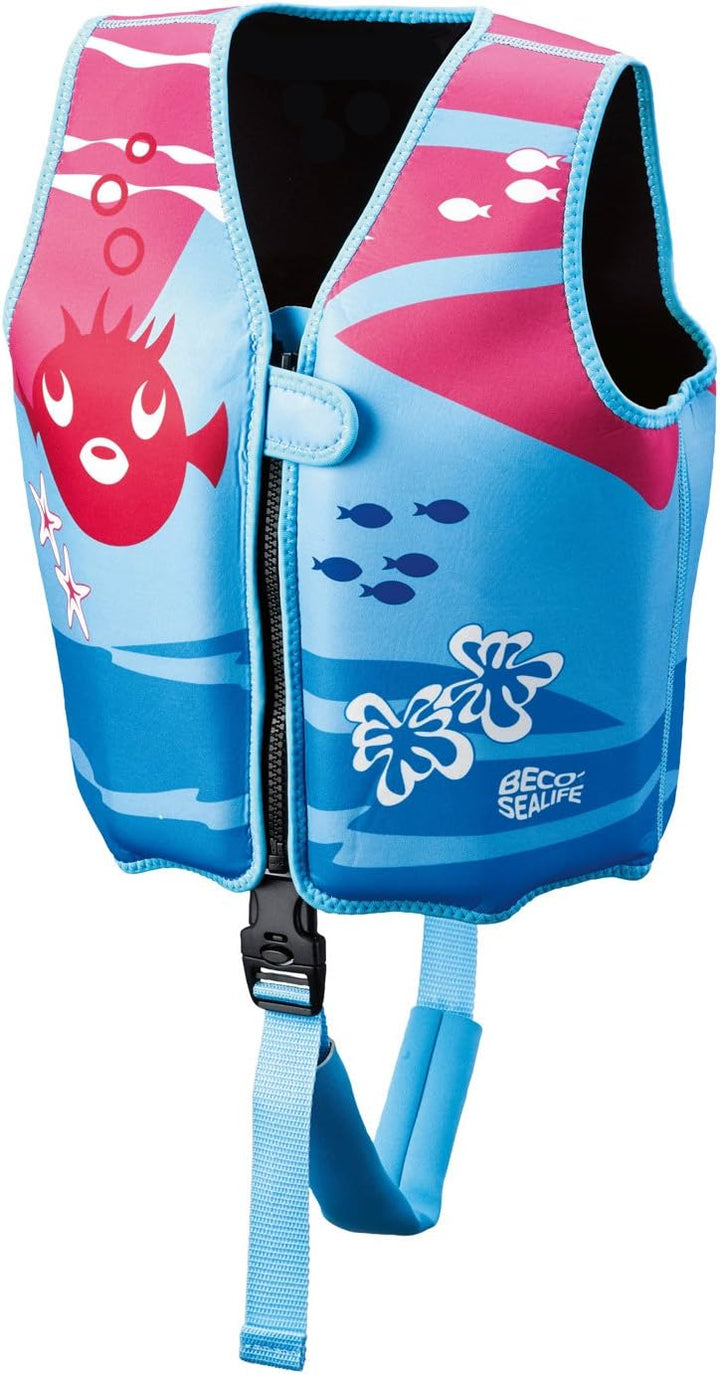 Beco Kinder Sealife Schwimmlernweste S pink Bundle mit Schwimmgürtel, grün, S pink Bundle mit Schwim
