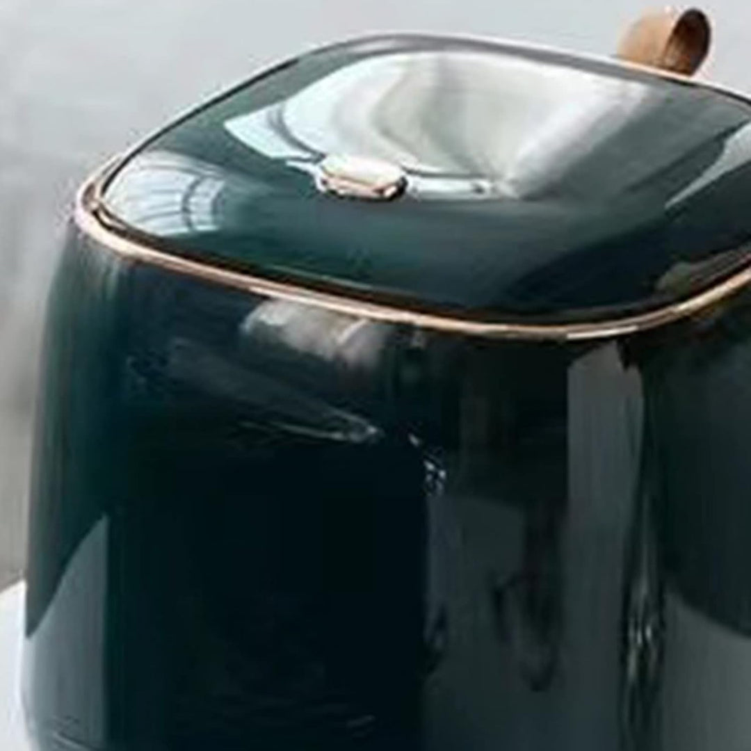 Mumusuki Mini-Arbeitsplatten-Mülleimer mit Deckel, Push-Typ Desktop-Mülleimer, Kleiner Mülleimer, Kl