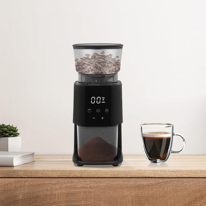 Kaffeemühle Mit 1,57 Zoll Kegelmahlwerk Elektrische Mühle Für Feines Und Grobes Kaffeepulver Mit Dig