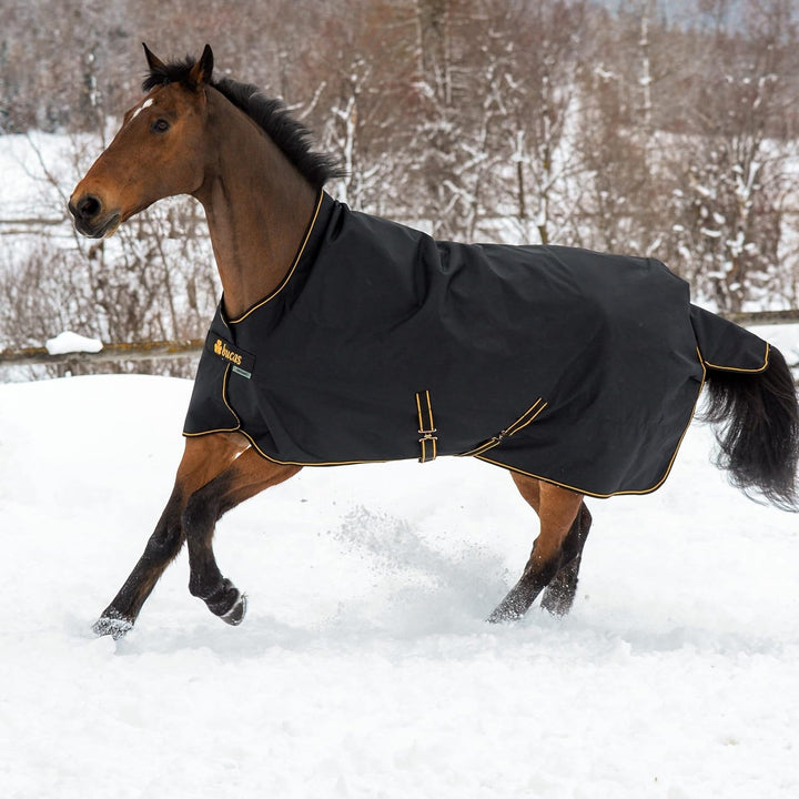 Kerbl Bucas IrishTurnout Pferdedecke Extra 300g, 120 SW/Gold, 120