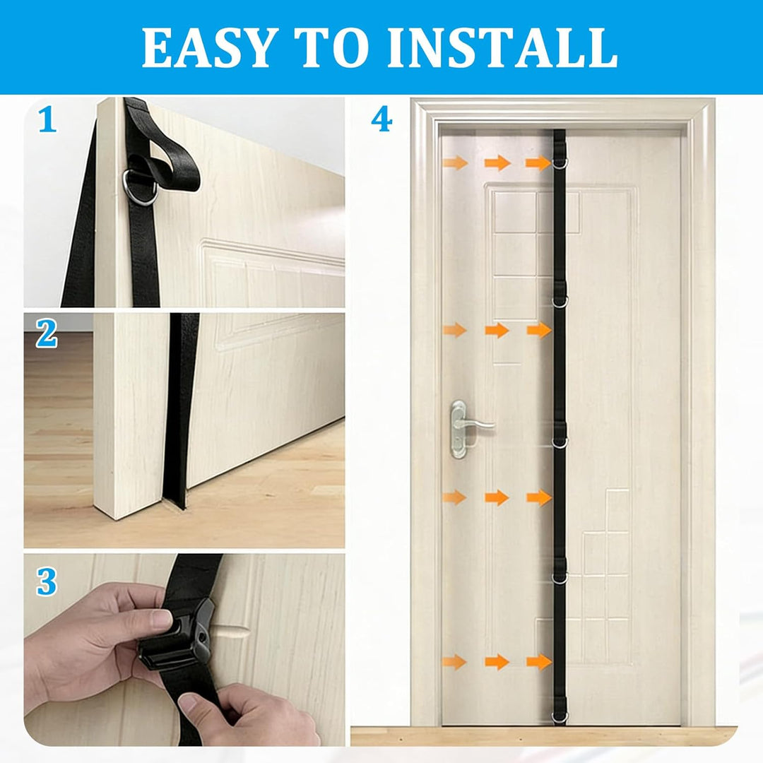 Türanker, Door Anchor Strap for Resistance Bands, Bohr- und Nagelfreier Türanker Gurt mit Mehrpunkt-