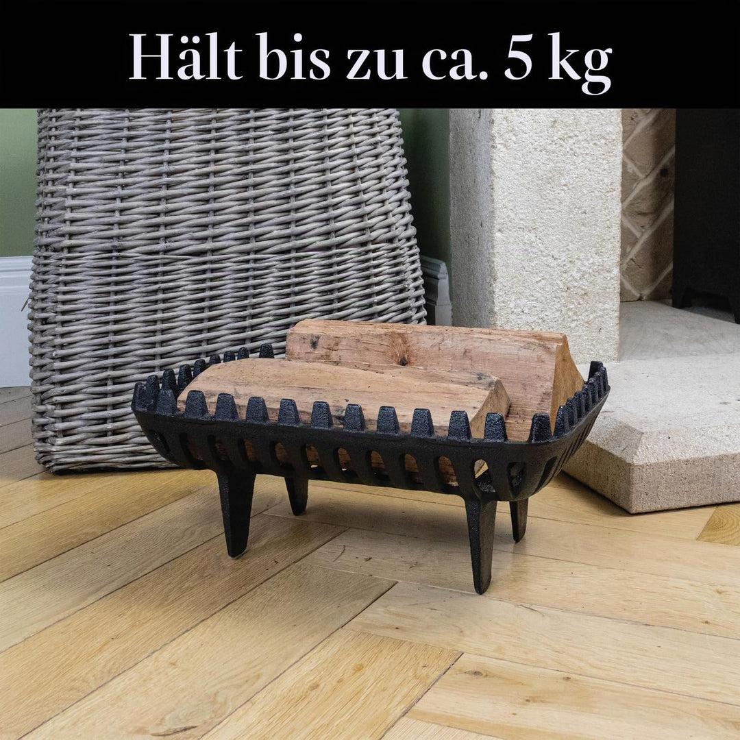 JVL Arden Kamin-Grillrost aus Gusseisen, 40,6 cm, Schwarz, 37 x 27 x 16 cm, Arden
