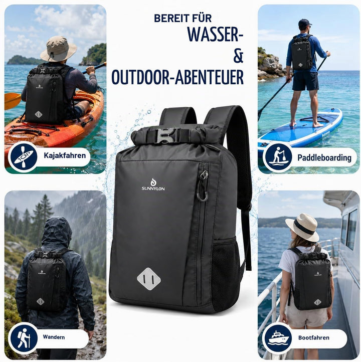 Wasserdichter Dry Bag Rucksack,20L IPX8 Wasserfester rucksack Rolltop mit Handyhülle,Wasserdichte ta