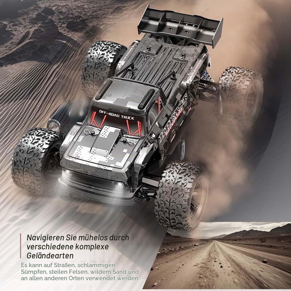 X-Verse 1:12 70KM/H Ferngesteuertes Auto für Erwachsene, 4WD Wasserdichtes Schnelles RC Truck mit 3S