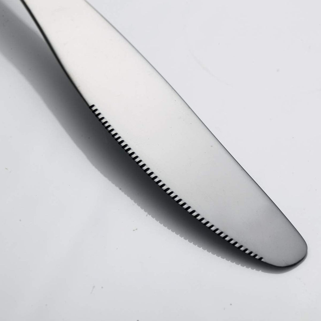 HOMQUEN Schwarzes Besteck/Besteck Set,30 Stück Edelstahl Messer Gabel Löffel Set für 6 Personen (Sch