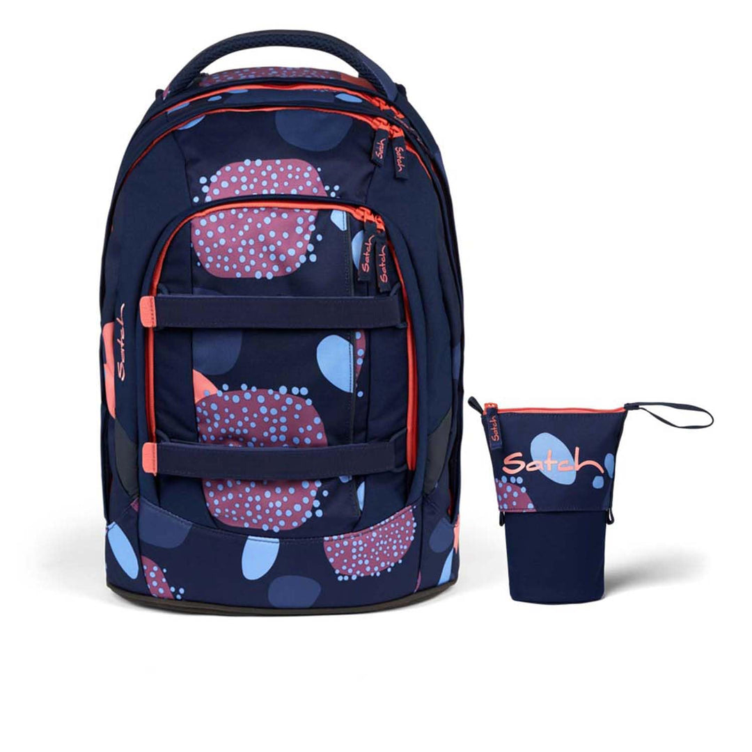 Satch Pack Schulrucksack Set 2tlg. inkl. Pencil Sider (Coral Reef), Coral Reef