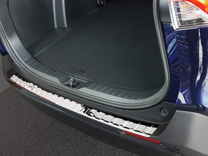 Avisa Chrom Edelstahl Heckstossstangenschutz kompatibel mit Toyota RAV4 (5th Gen.) 2018- & Suzuki Ac
