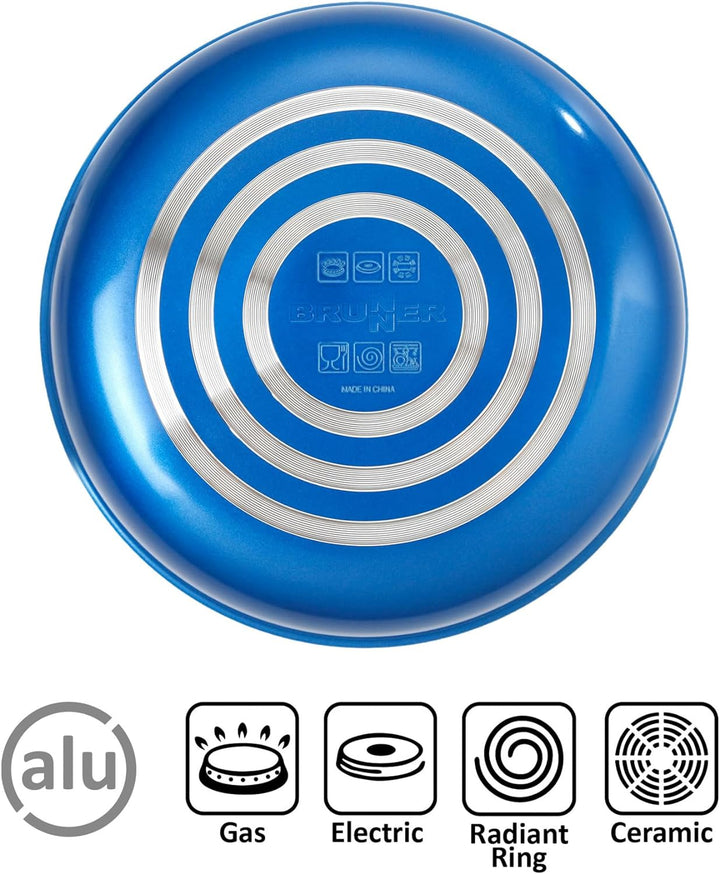 BRUNNER Campingartikel Set Kochen Pfannen Skipper 4 PCS 4 26 cm, 4 26 cm